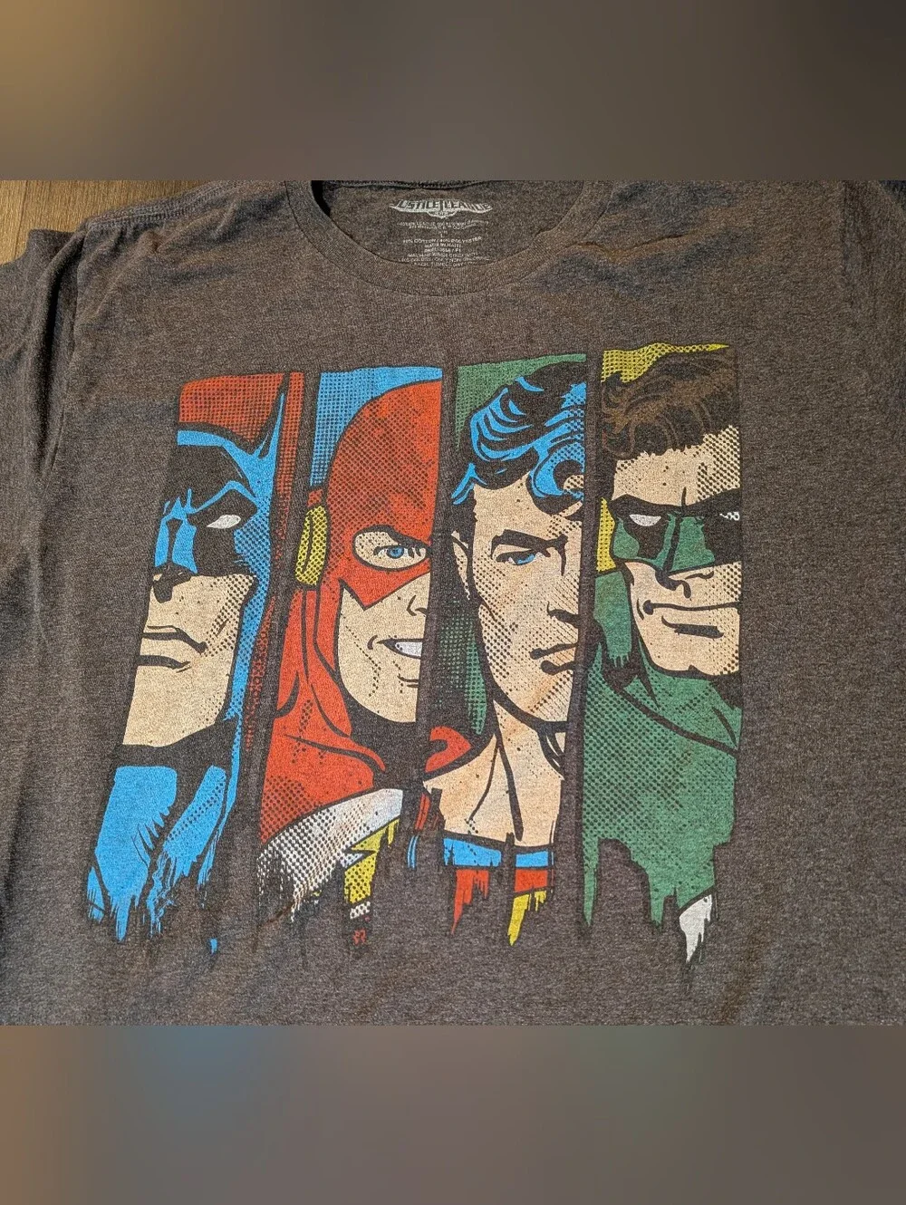 Justice League sz. L grey logo t-shirt